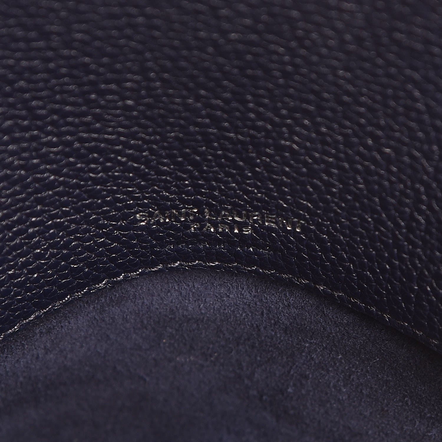 Saint Laurent Grained Calfskin Small Supple Sac De Jour Navy 6 of 12