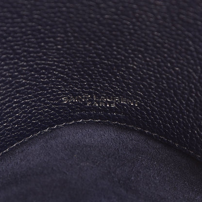 Saint Laurent Grained Calfskin Small Supple Sac De Jour Navy 6 of 12