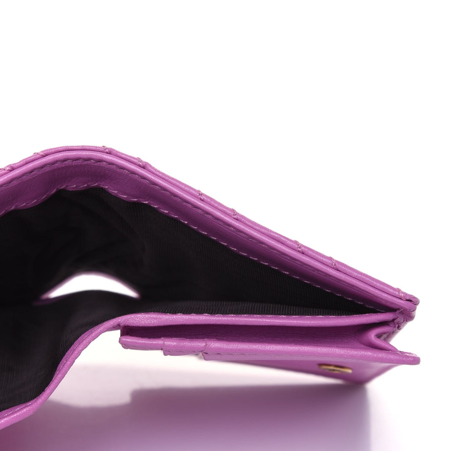 Calfskin Matelasse GG Marmont Card Case Candy Mousse