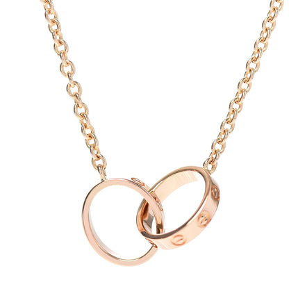 Cartier 18K Pink Gold Interlocking LOVE Necklace 5 of 5