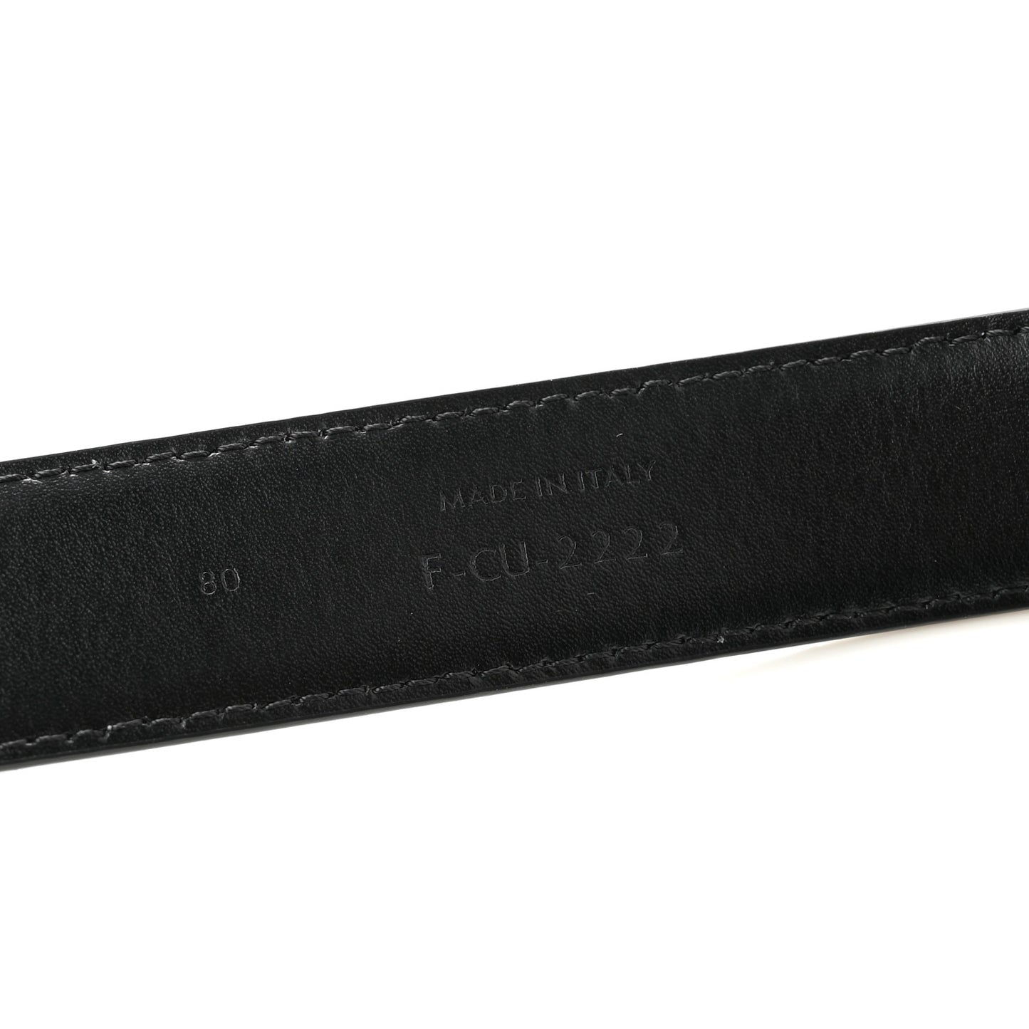 Taurillon Calfskin Medium 25mm Triomphe Belt 80 32 Black