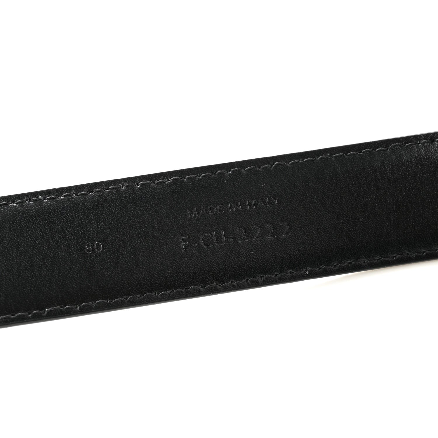 Celine Taurillon Calfskin Medium 25mm Triomphe Belt 80 32 Black 6 of 8