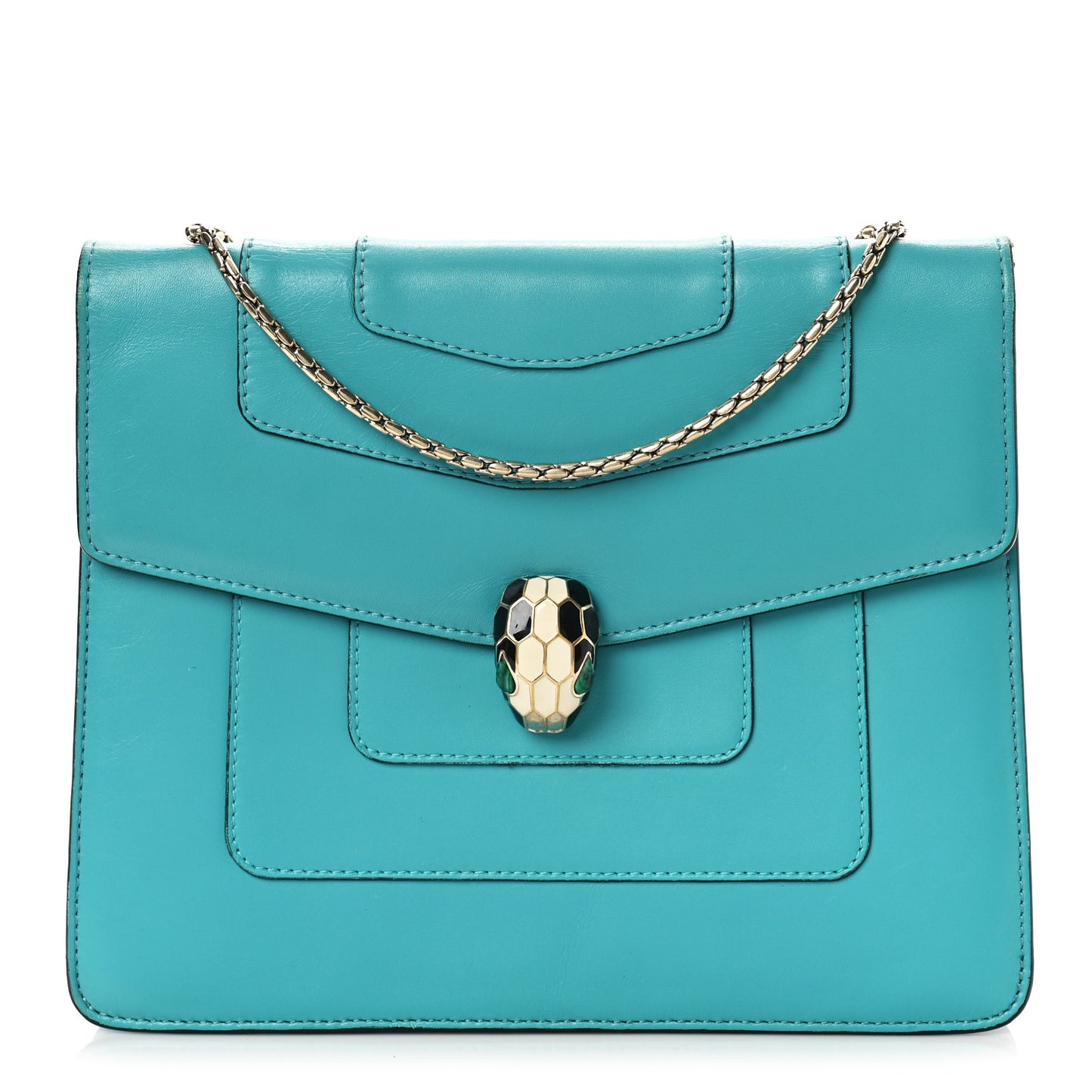 Calfskin Serpenti Forever Crossbody Bag Green