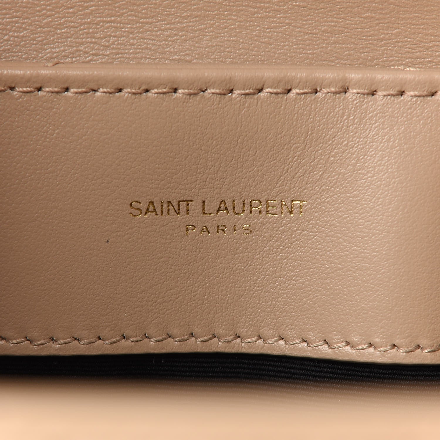 Saint Laurent Calfskin Y Quilted Monogram Medium Loulou Chain Satchel Dark Beige 6 of 9