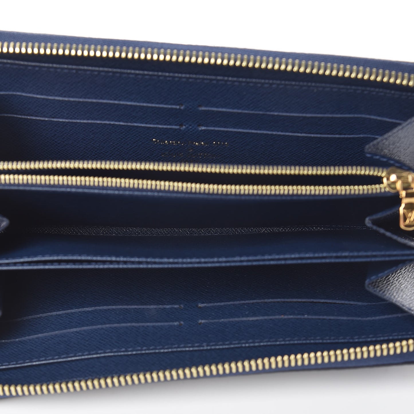 Damier Paillettes Zippy Wallet Blue