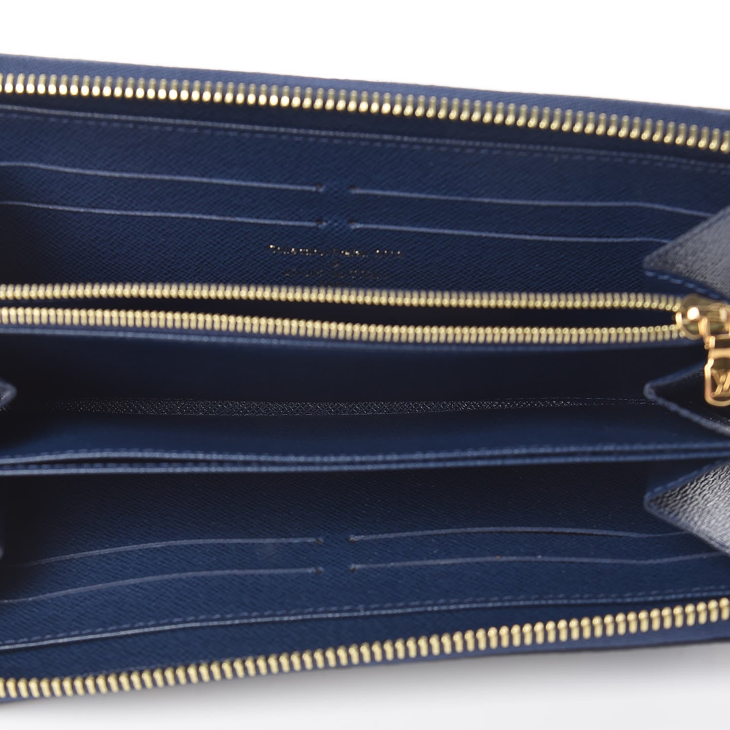Louis Vuitton Damier Paillettes Zippy Wallet Blue 5 of 7