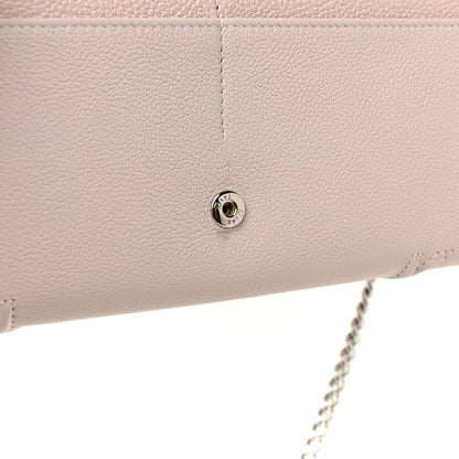 Christian Dior Grained Calfskin Diorama Wallet on Chain Pouch Rose Poudre 10 of 11