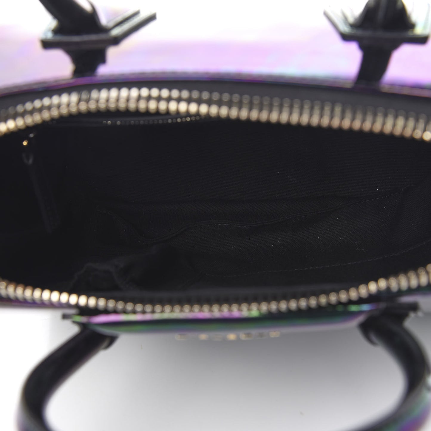 Calfskin Oil Slick Small Antigona Black