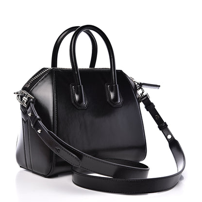 Givenchy Shiny Lord Calfskin Mini Antigona Black 2 of 9