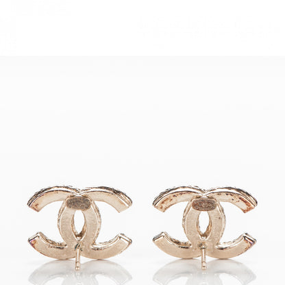 Chanel Twisted CC Earrings Light Gold 3 of 4