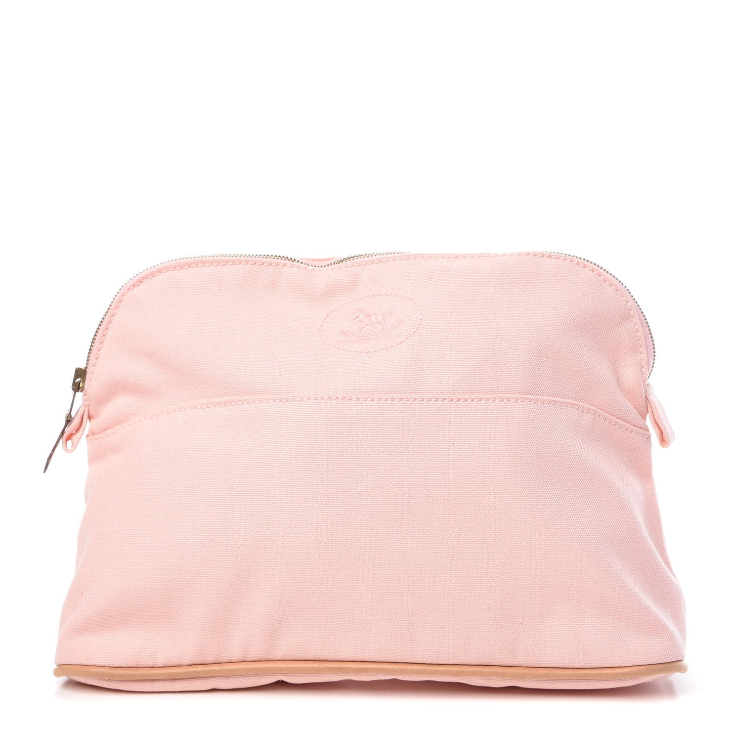 Cotton Canvas Bolide Travel Cosmetic Pouch MM Pink