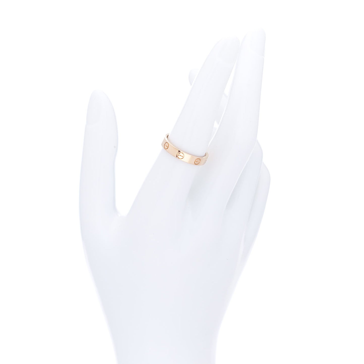 18K Pink Gold 3.5mm LOVE Wedding Band Ring 55 7.25