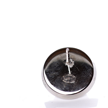 Chanel Pearl Baguette CC Round Earrings Silver 4 of 5