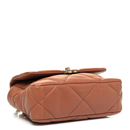 Chanel Lambskin Quilted Medium Chanel 19 Flap Brown 5 of 10