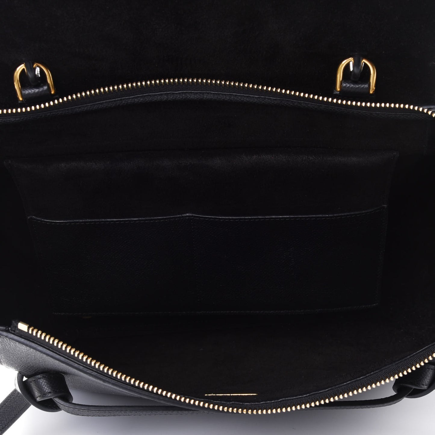 Grained Calfskin Mini Belt Bag Black