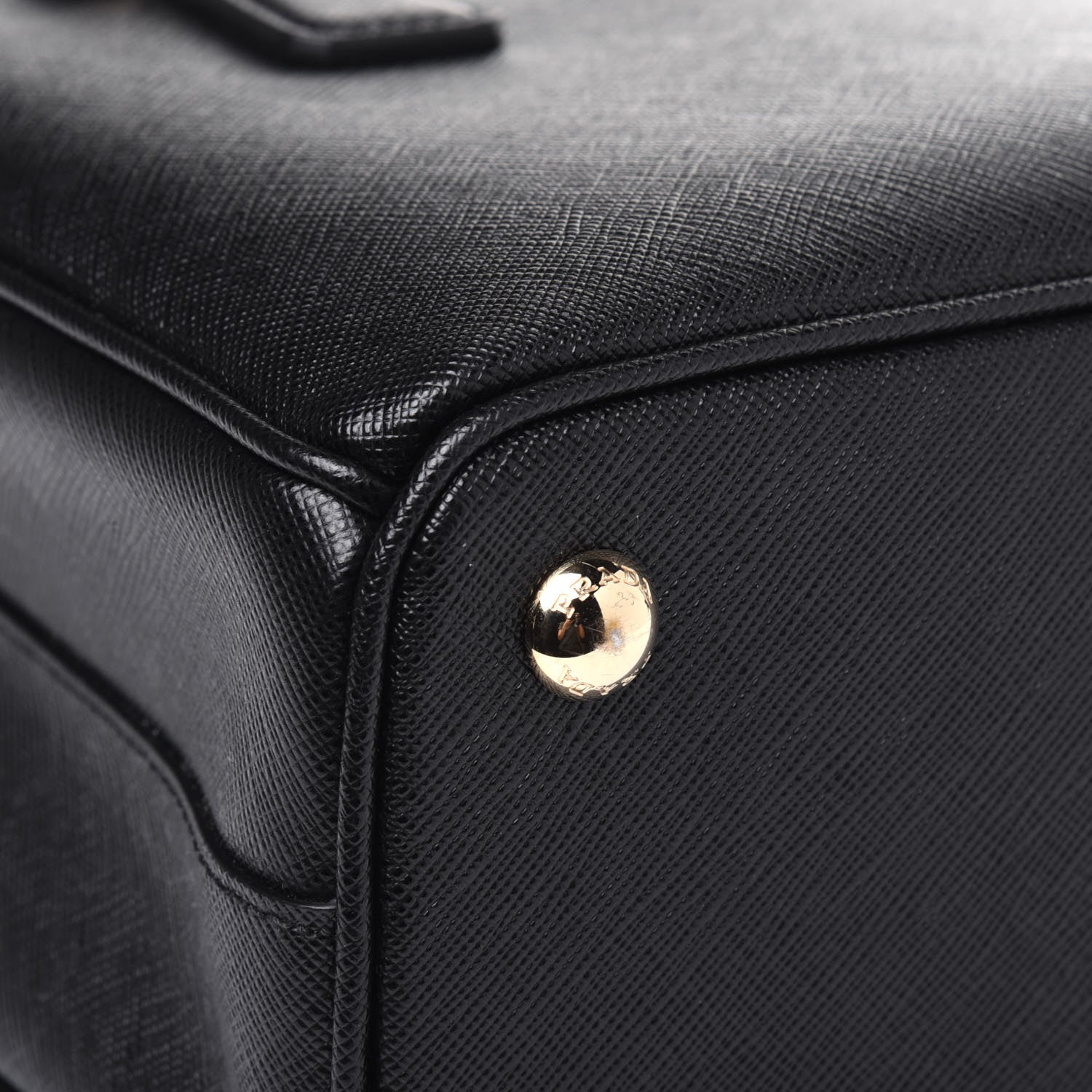 Prada Saffiano Lux Micro Galleria Shoulder Bag Black 15 of 19