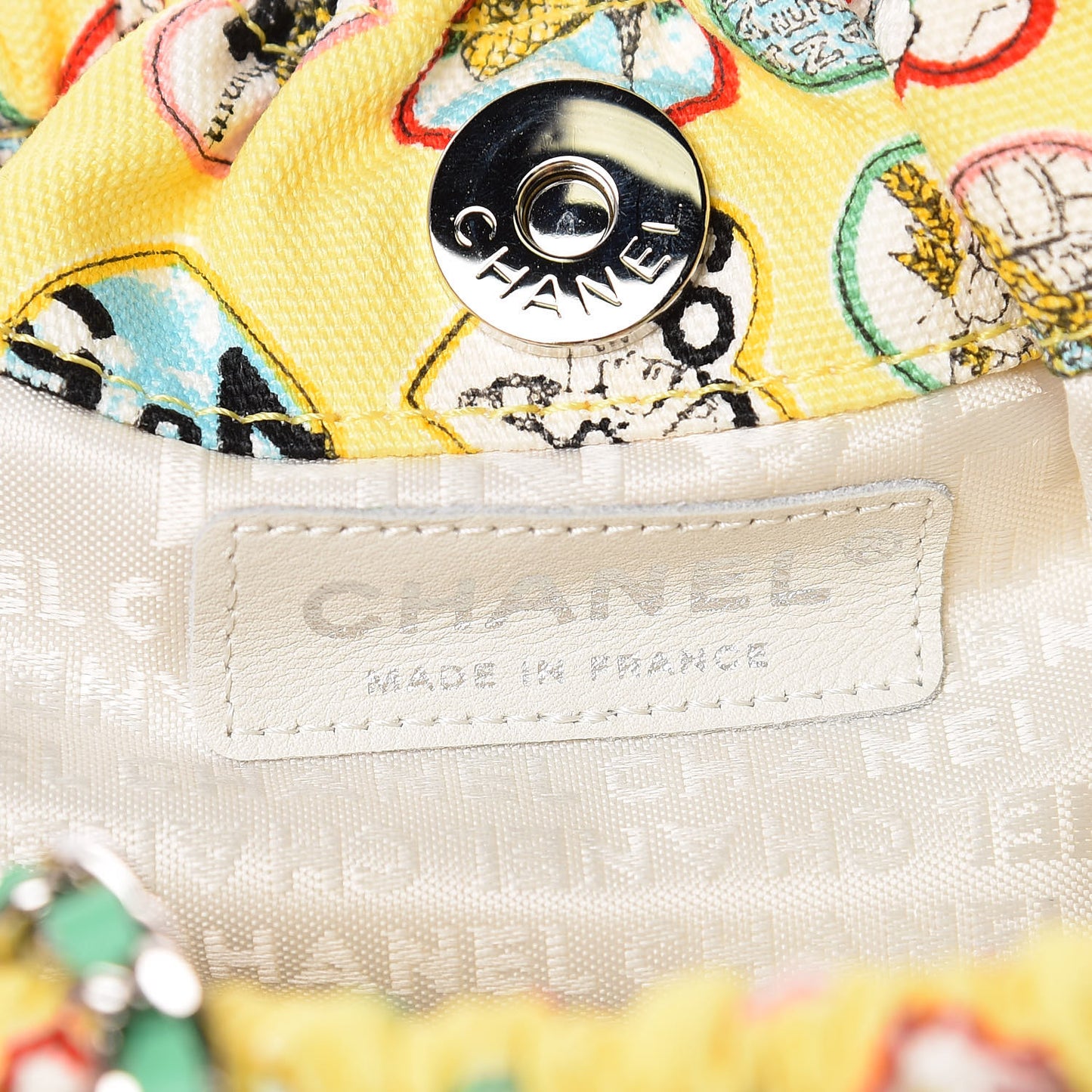 Canvas Coco Hearts Shoulder Bag Yellow