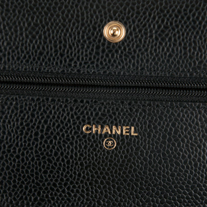 Chanel Caviar Quilted Wallet On Chain WOC Black 6 of 8