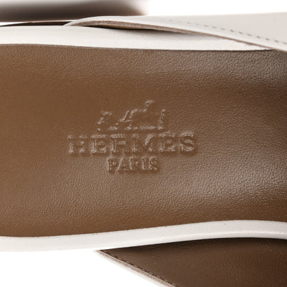 Hermes Calfskin Oz Mules 36 White 7 of 9
