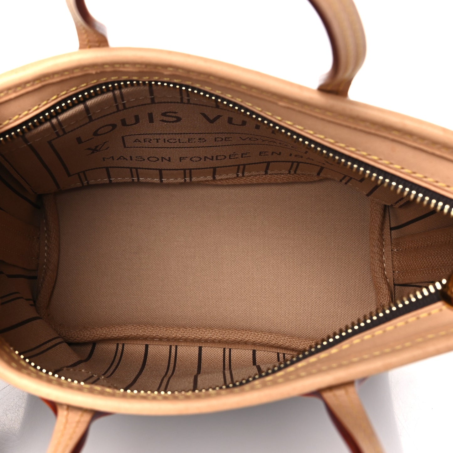 LOUIS VUITTON Monogram Neverfull BB Beige