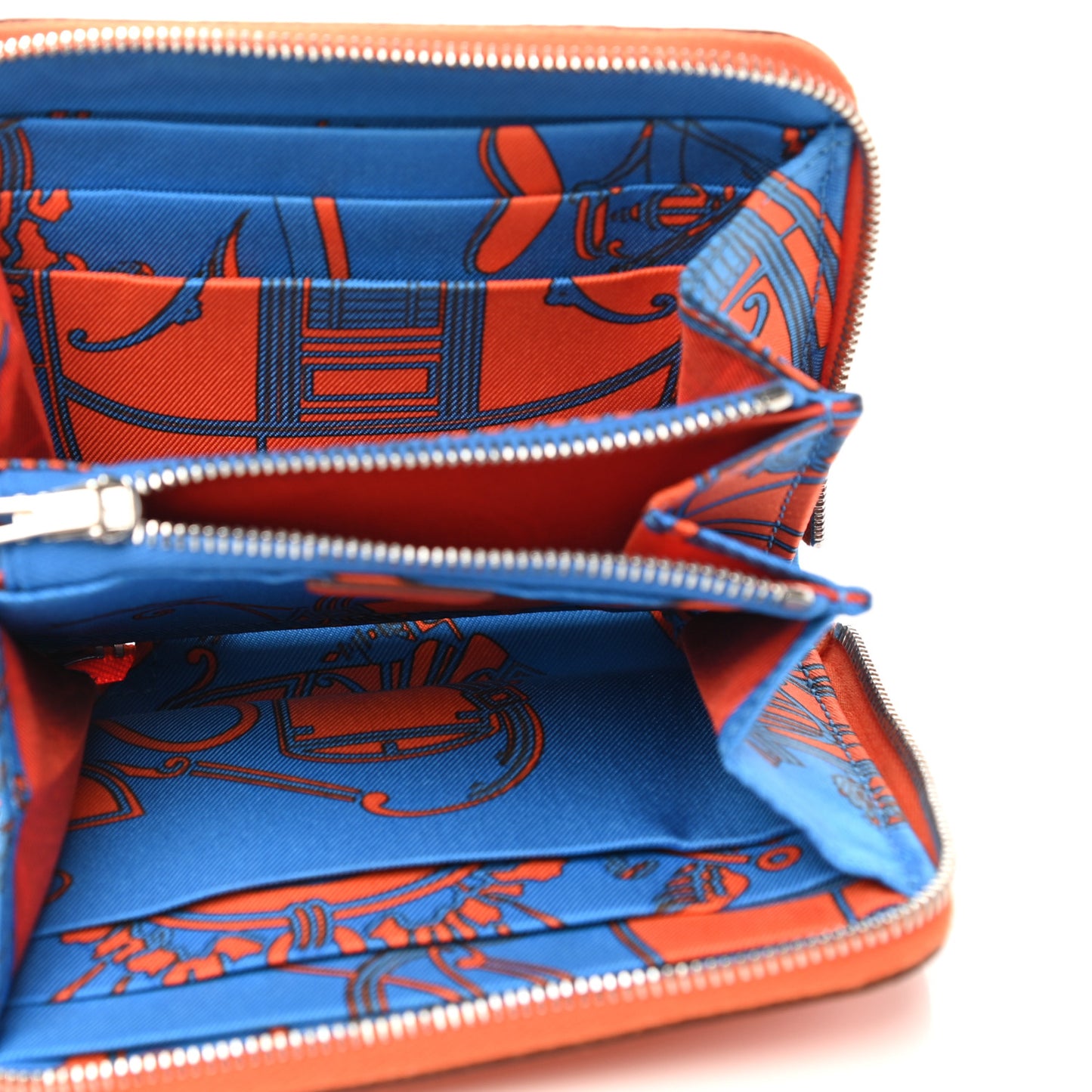 Epsom Silk'in Compact Wallet Orange Poppy