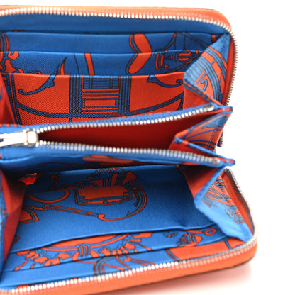 Hermes Epsom Silk'in Compact Wallet Orange Poppy 5 of 9
