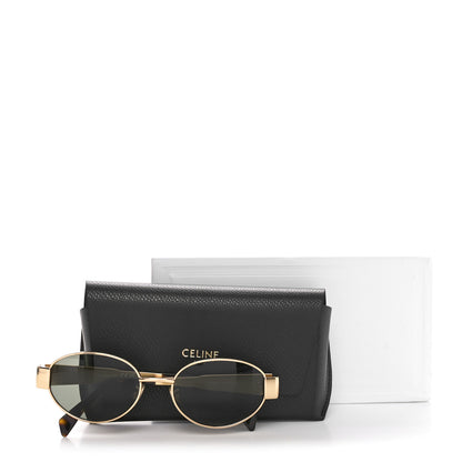 Celine Metal Triomphe 01 Sunglasses CL40235U Gold Green 7 of 7