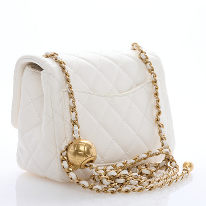 Chanel Lambskin Quilted Mini Pearl Crush Flap White 2 of 9