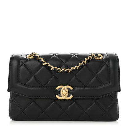 Chanel Shiny Lambskin Quilted Mini Flap Black 1 of 11