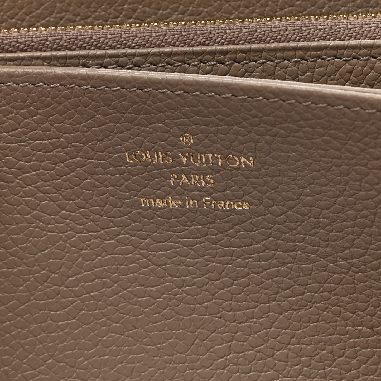 Empreinte Monogram Giant Zippy Wallet Tourterelle Creme