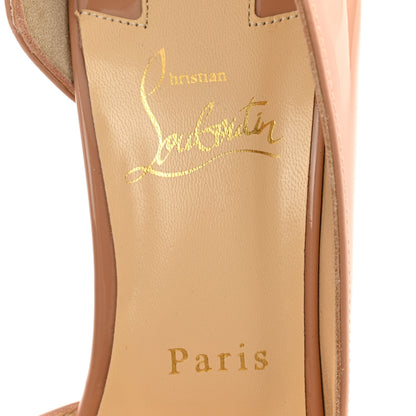 Christian Louboutin Patent Iriza 100 Pumps 40 Nude 6 of 9