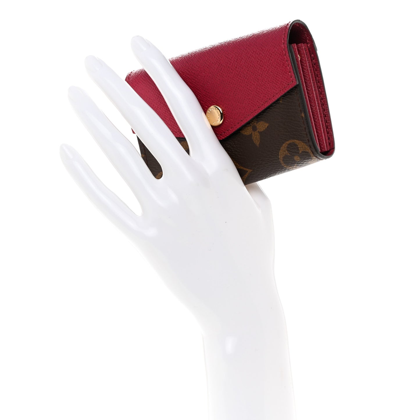 LOUIS VUITTON Monogram Sarah Multicartes Fuchsia