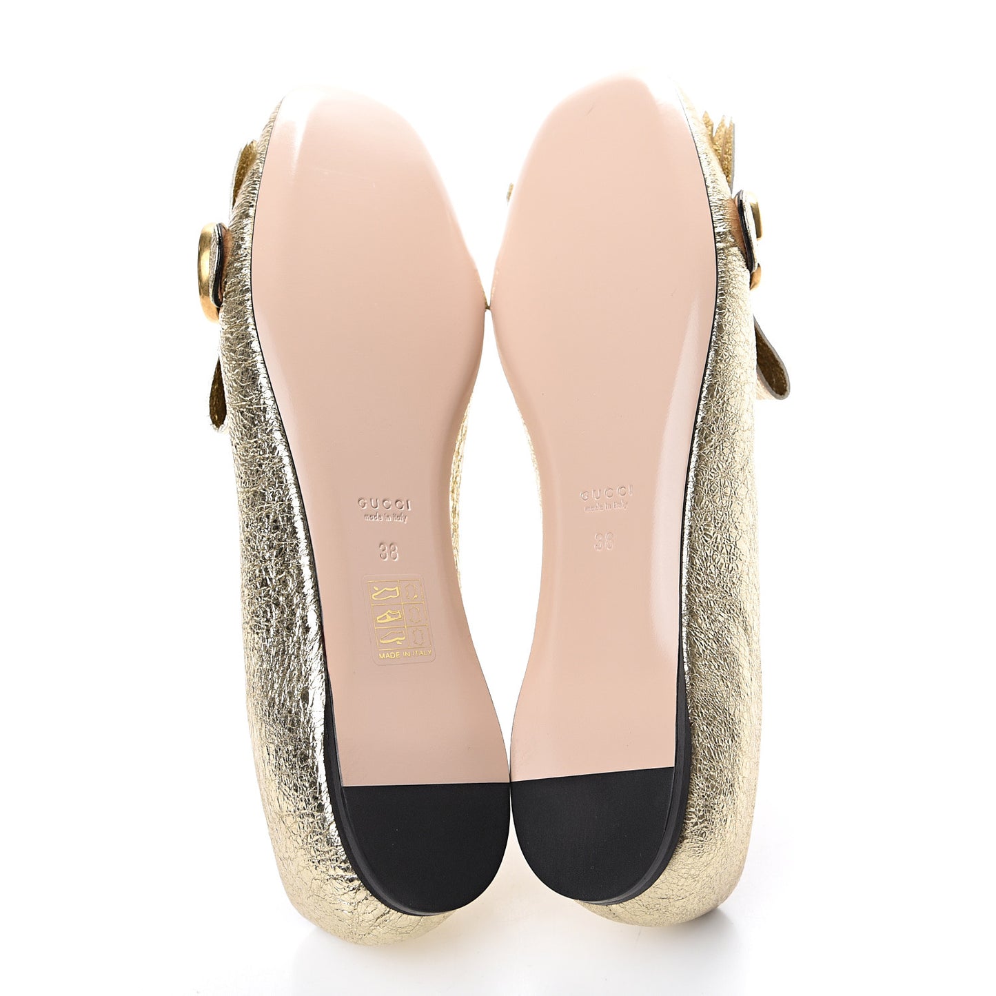 Galassia GG Marmont Fringe Flats 38 Platino