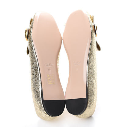 Gucci Galassia GG Marmont Fringe Flats 38 Platino 5 of 8