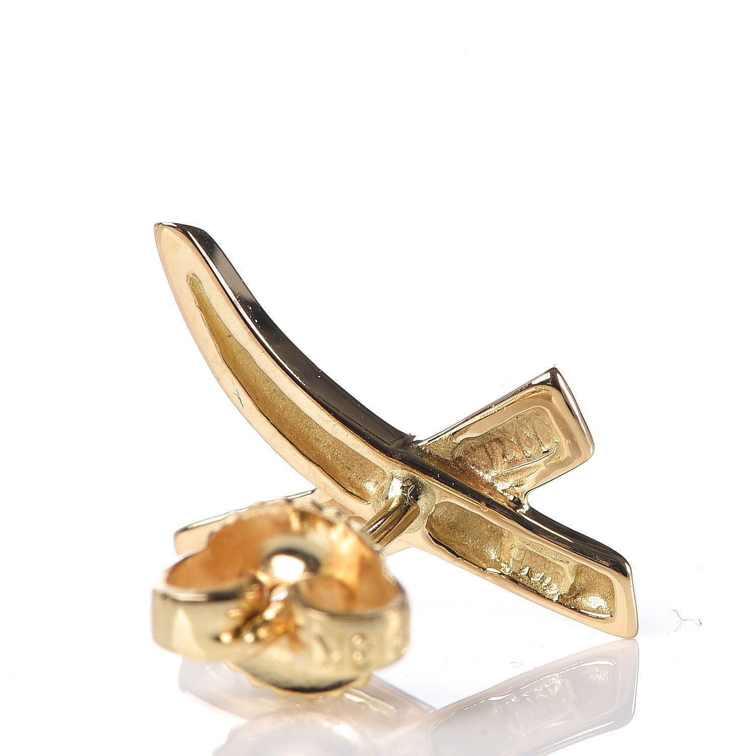 Tiffany 18K Yellow Gold Paloma's Graffiti X Earrings 5 of 5