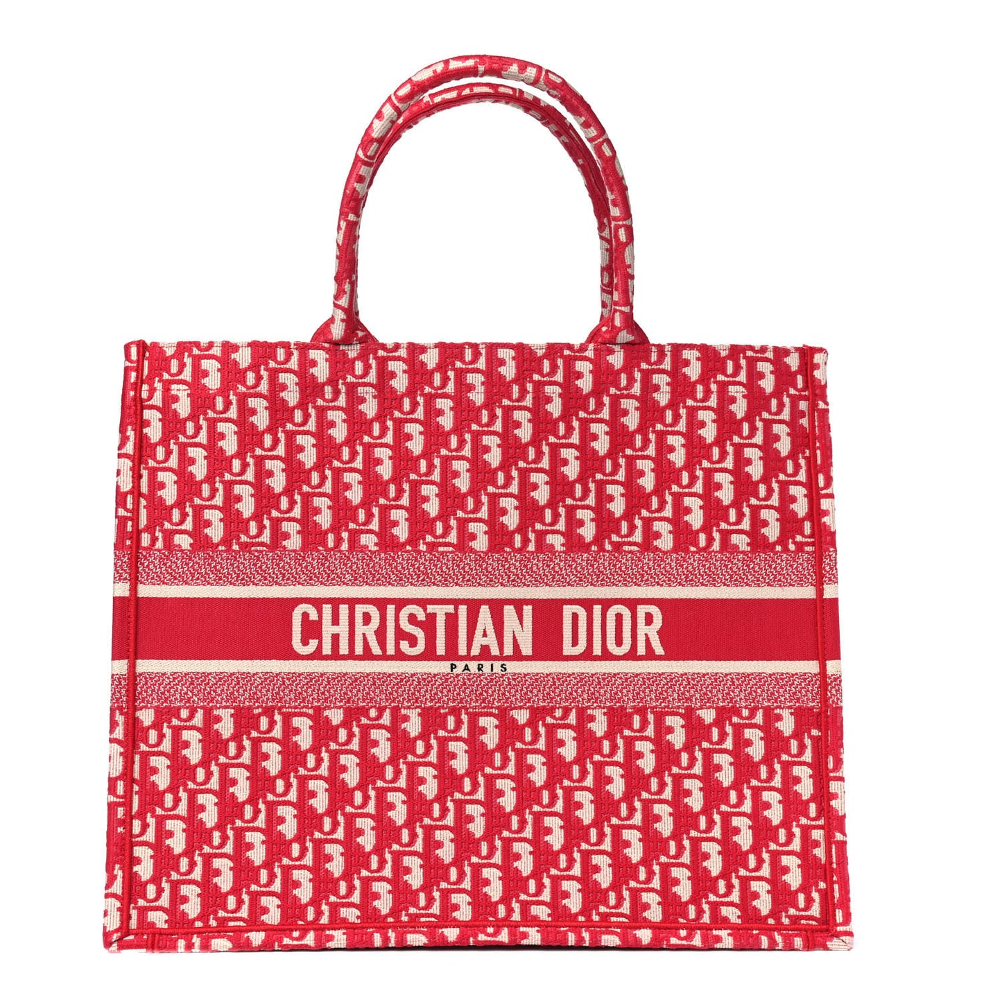 Oblique Book Tote Raspberry