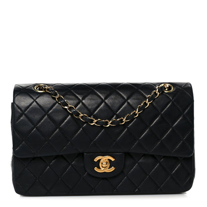 Chanel Lambskin Quilted Medium Double Flap Black 1 of 12