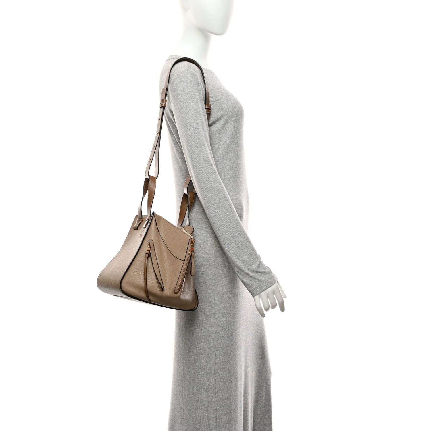 Loewe Grained Calfskin Small Hammock Shoulder Bag Sand 2 of 10