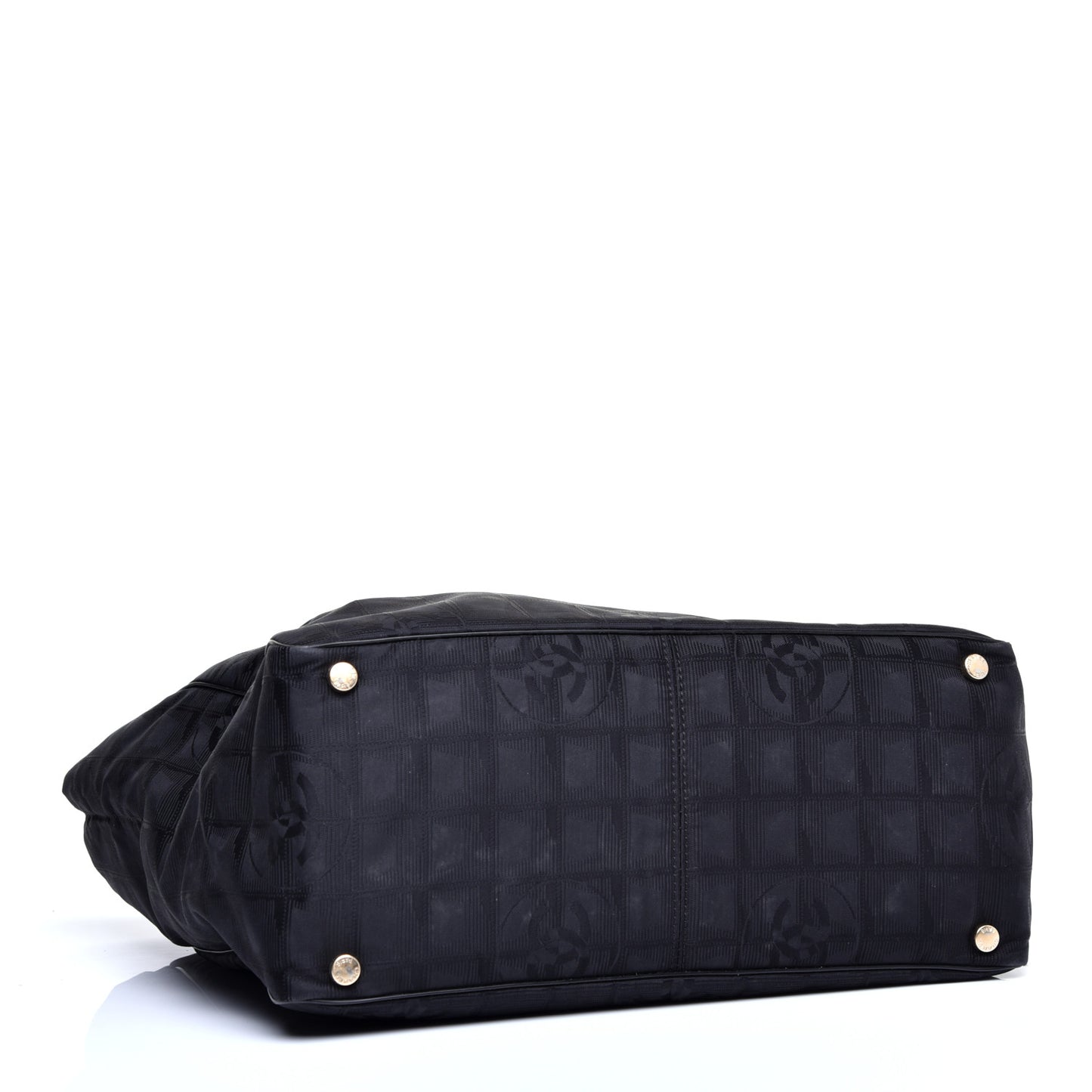 Nylon Large Travel Tote Black