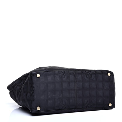 Chanel Nylon Large Travel Tote Black 4 of 10