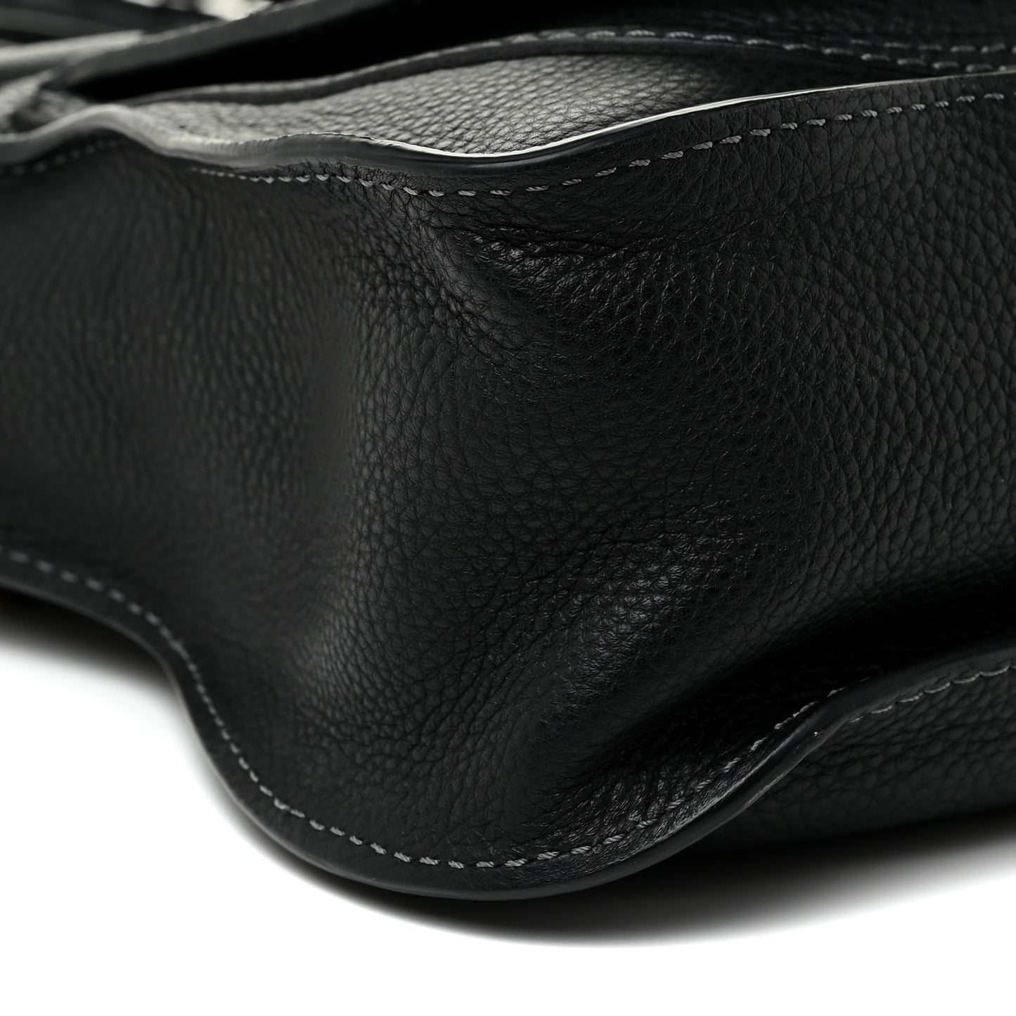Calfskin Small Marcie Satchel Black