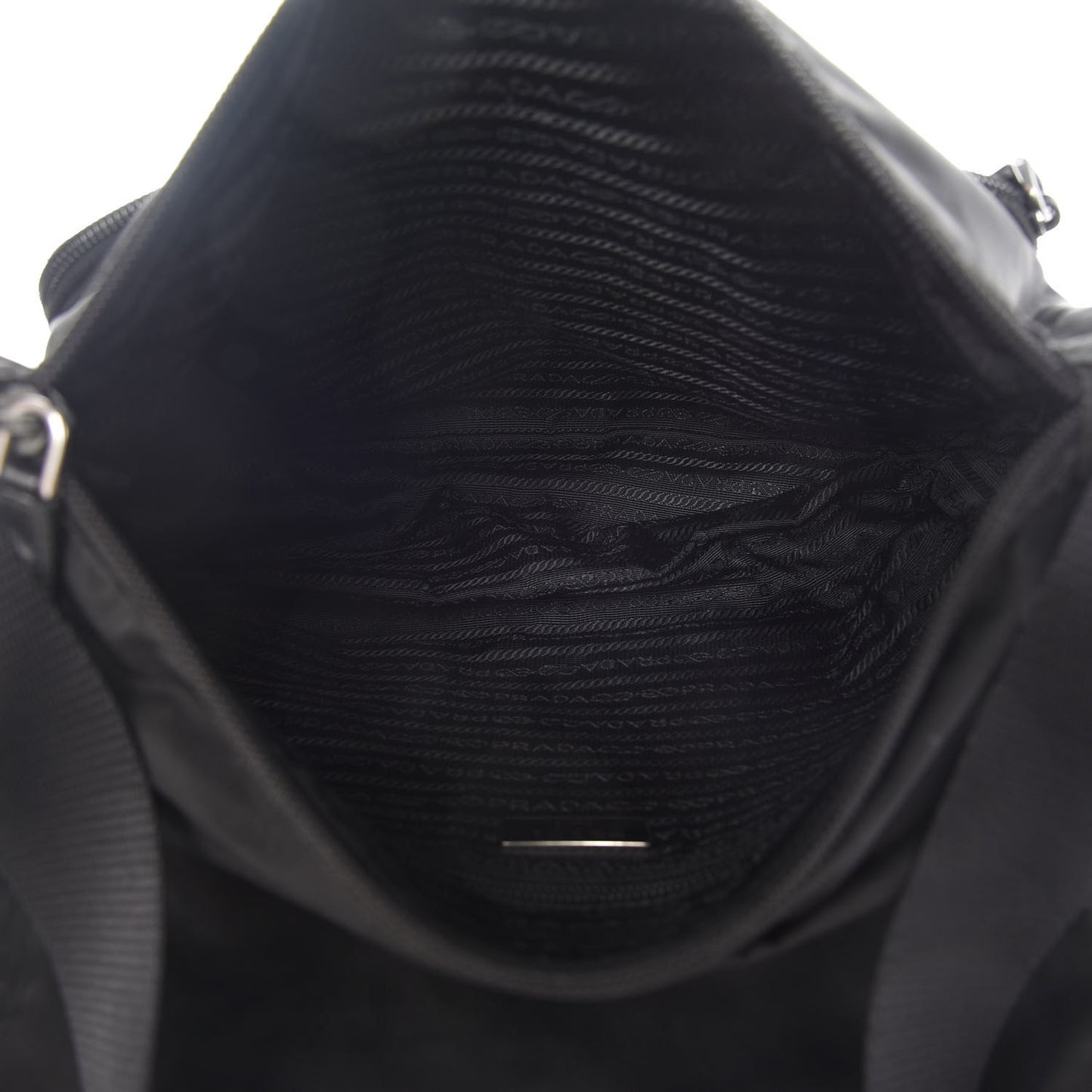 Tessuto Nylon Vela Messenger Bag Black