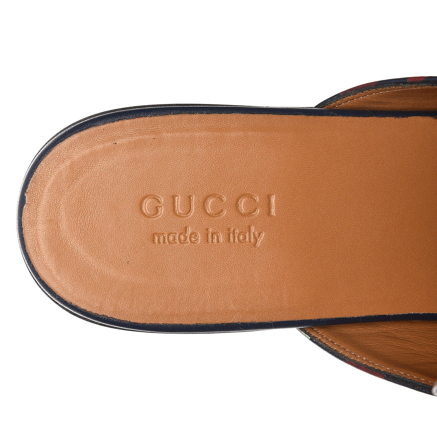 Gucci Calfskin GucciGhost Print Mens Princetown Slippers 12 Blue Agata Hibiscus Red 6 of 10