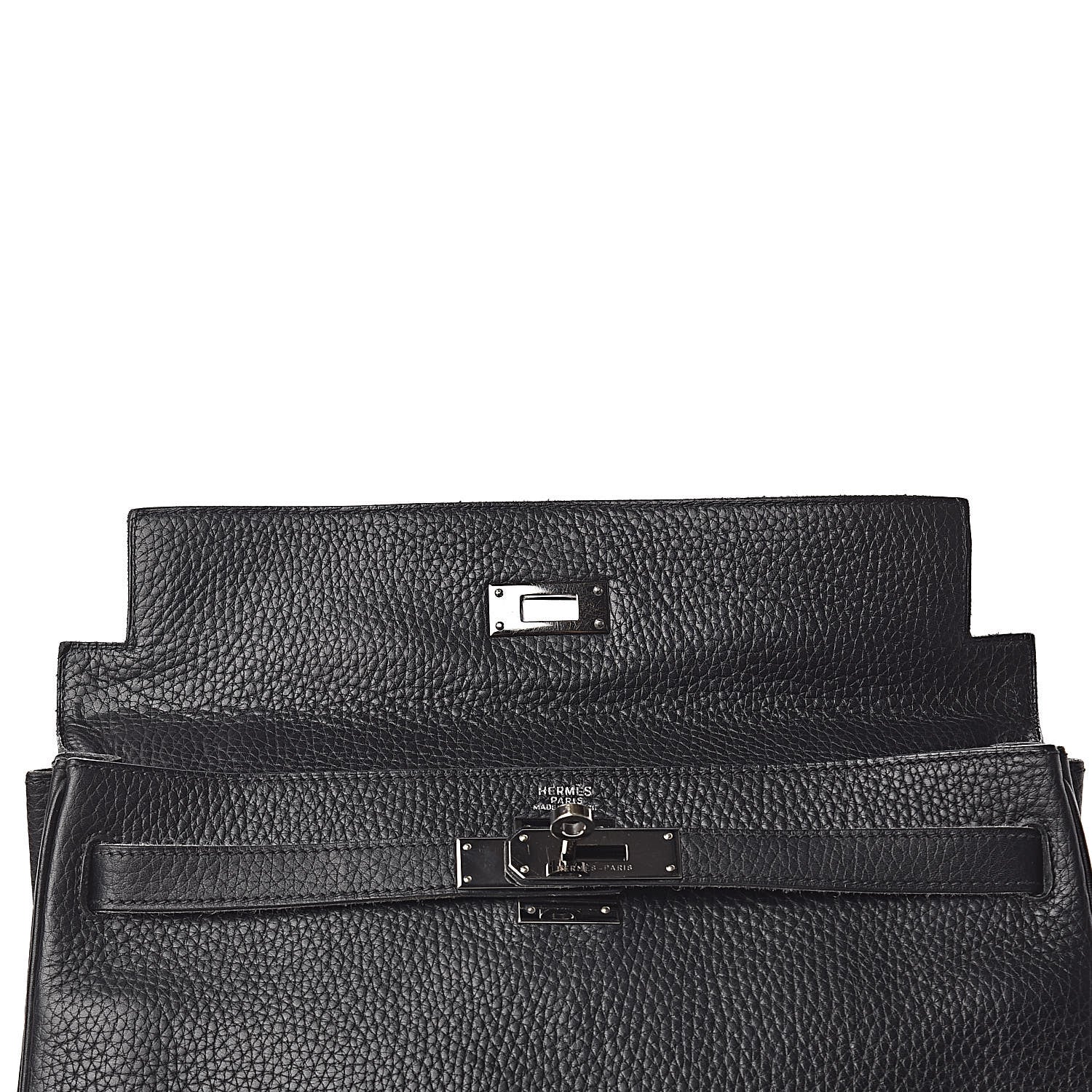 Hermes Taurillon Clemence Kelly Retourne 32 Black 11 of 57