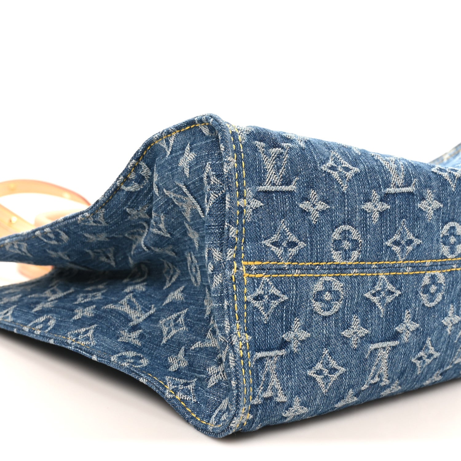 Louis Vuitton Monogram Denim Onthego MM Blue 8 of 9
