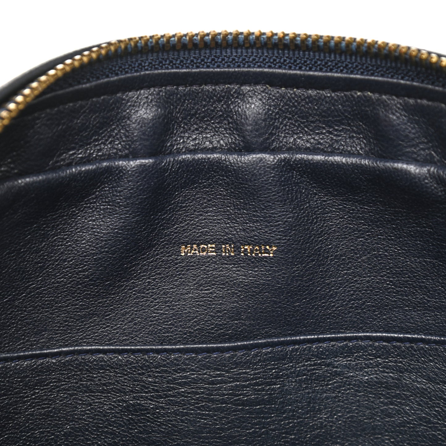 Lambskin Quilted CC Tassel Camera Case Navy