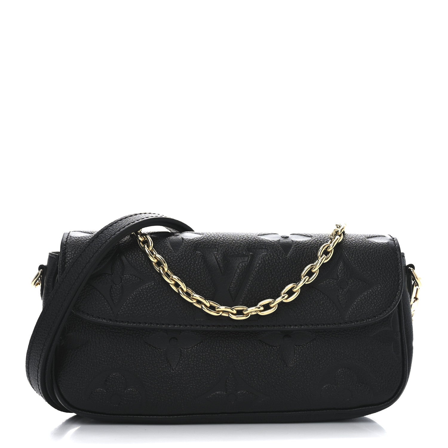 Louis Vuitton Empreinte Monogram Giant Ivy Wallet On Chain Black 1 of 9