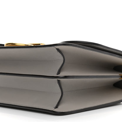 Salvatore Ferragamo Calfskin Joanne Crossbody Pale Grey 9 of 9