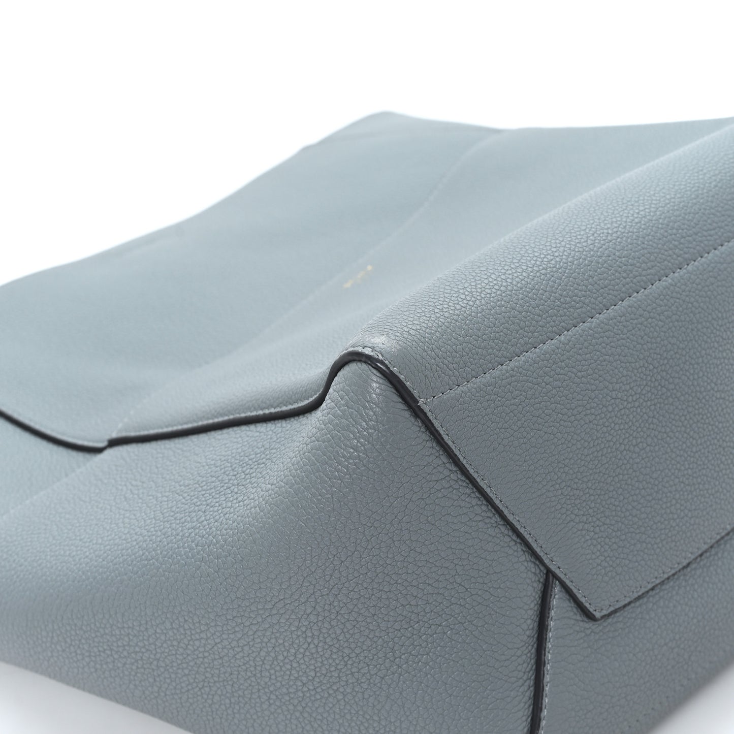 Soft Grained Calfskin Sangle Bucket Bag Storm