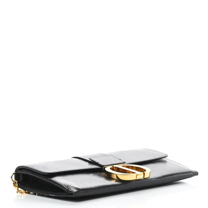 Christian Dior Crinkled Lambskin 30 Montaigne Clutch Black 4 of 15